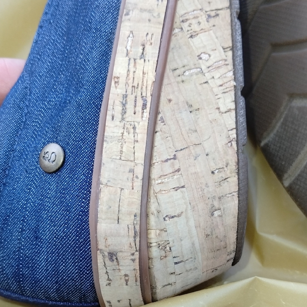 Grasshoppers Denim Blue Women's Flats - Picture 9 of 11
